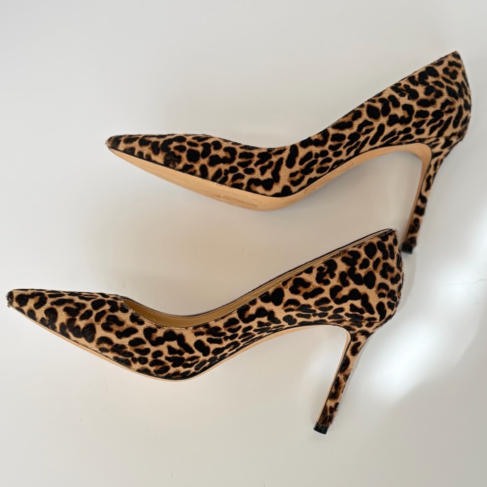 Jimmy Choo Romy 85 Leopard Print Pumps